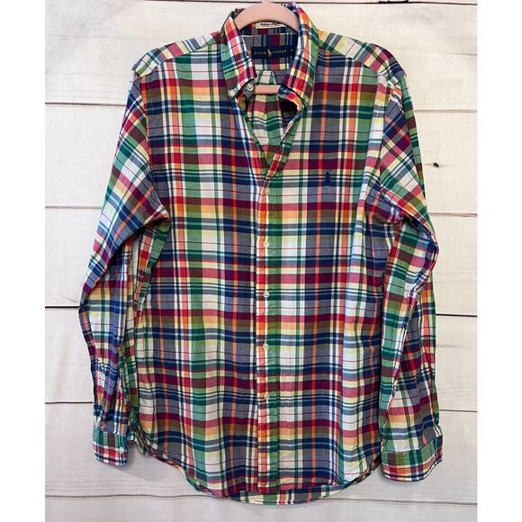 Lauren Ralph Lauren Other - Ralph Lauren Mens Button Down Shirt Authentic Indian Madras Size Med
